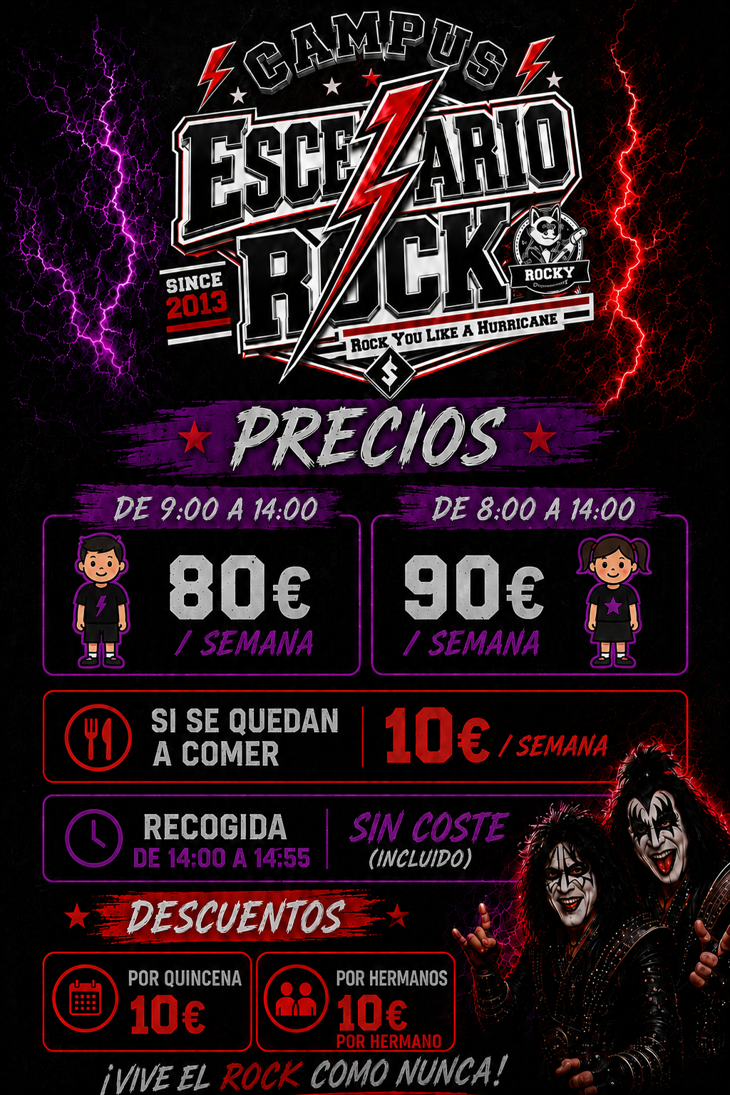 Precios Campus Escenario Rock 2026
